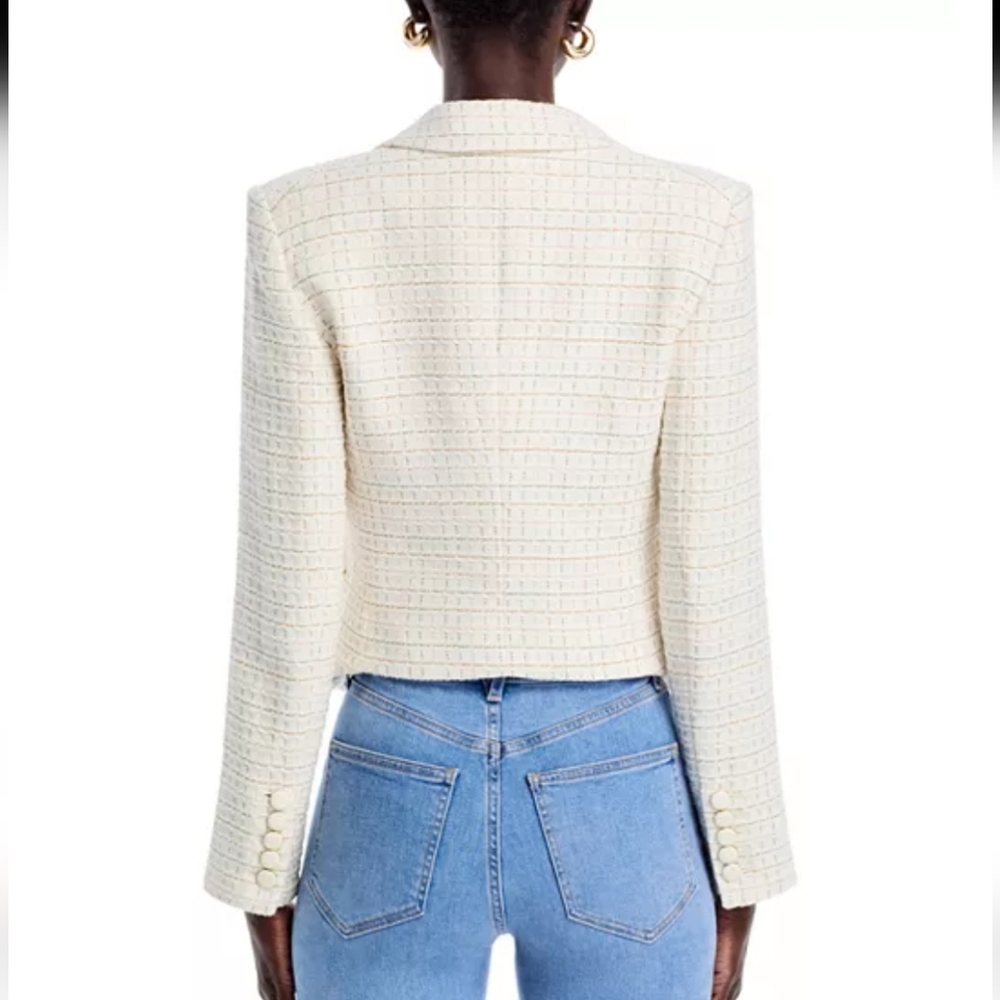 Veronica Beard Diego Dickey Jacket. Long Sleeve Blazer. Tweed. Cotton. Size 2. - Picture 2 of 16